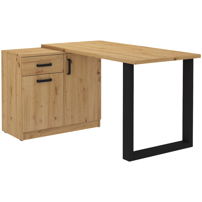 Escritorio Maltis MT15 Artisan de roble con cajonera