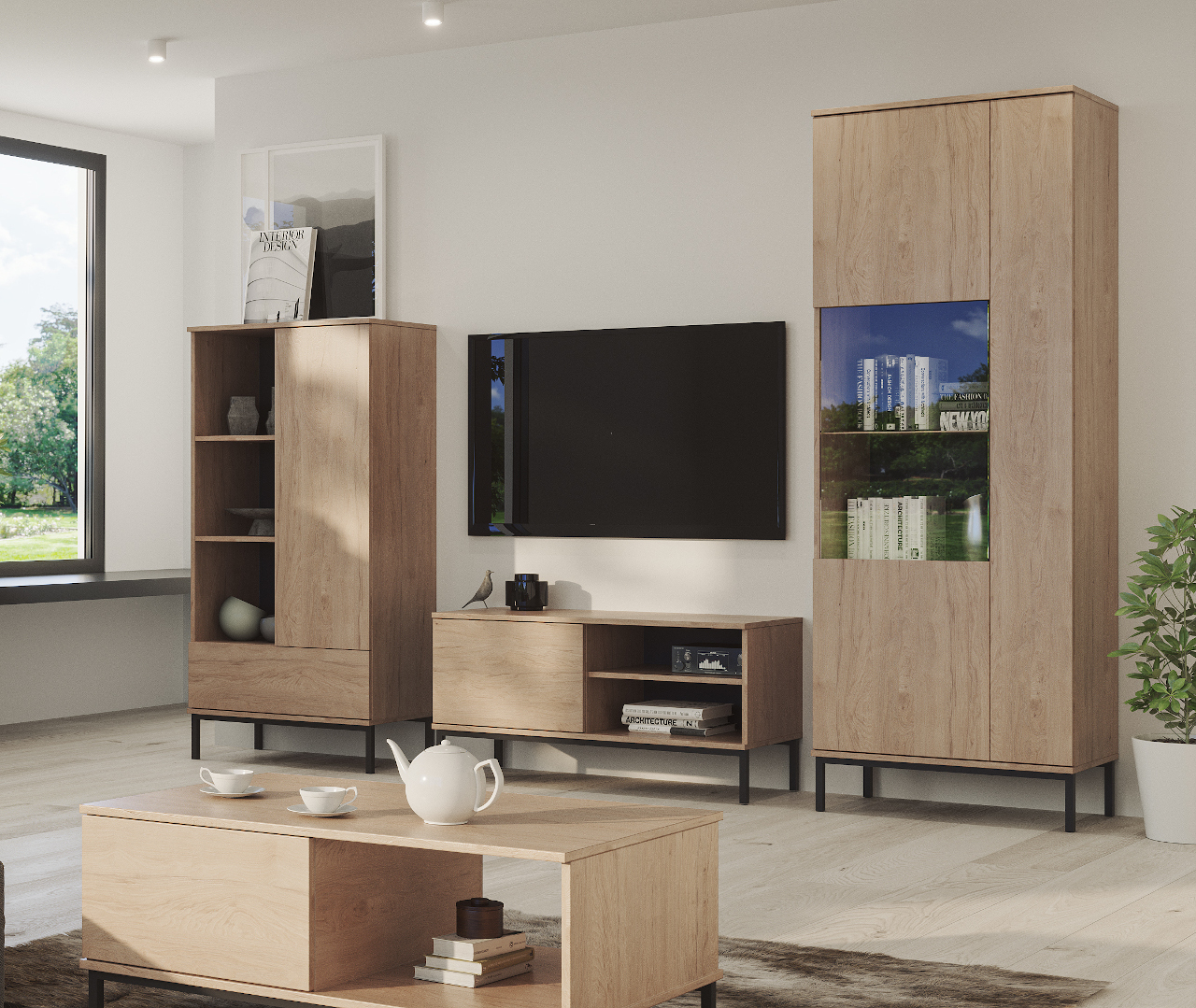 Conjunto de muebles de salón QUERTY 1 hikora
