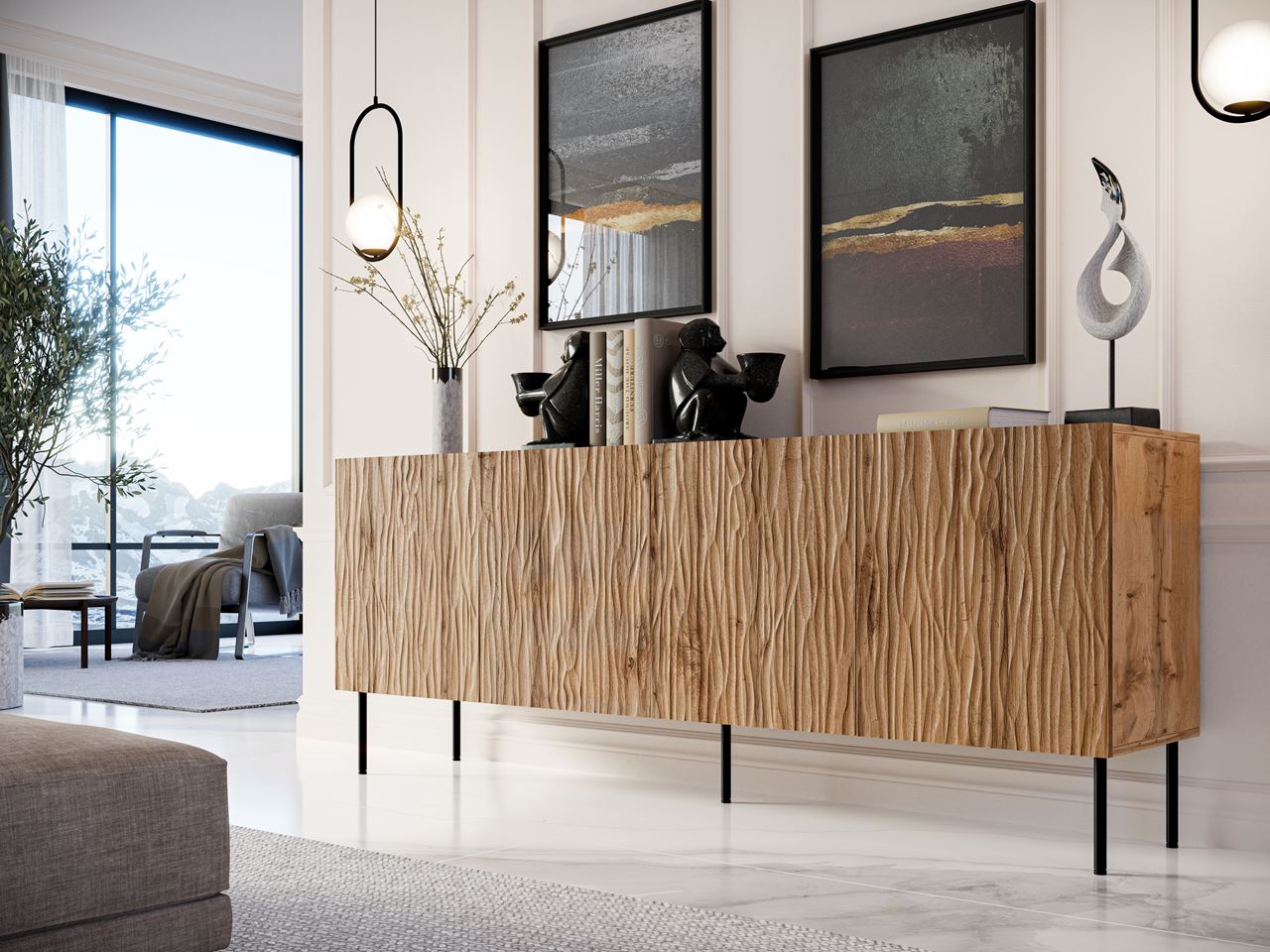 Cómoda JUNGLE 190 roble wotan