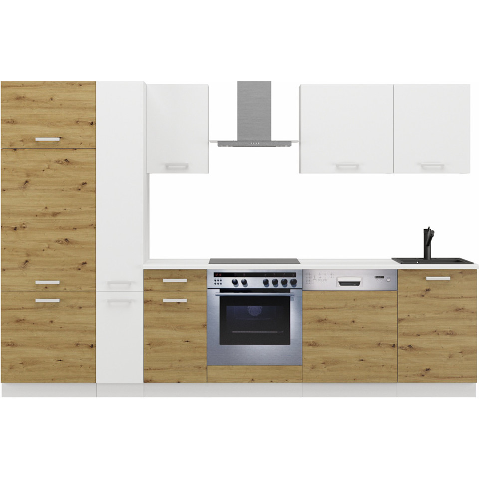 Cocina 300 Tonic White Artisan Oak