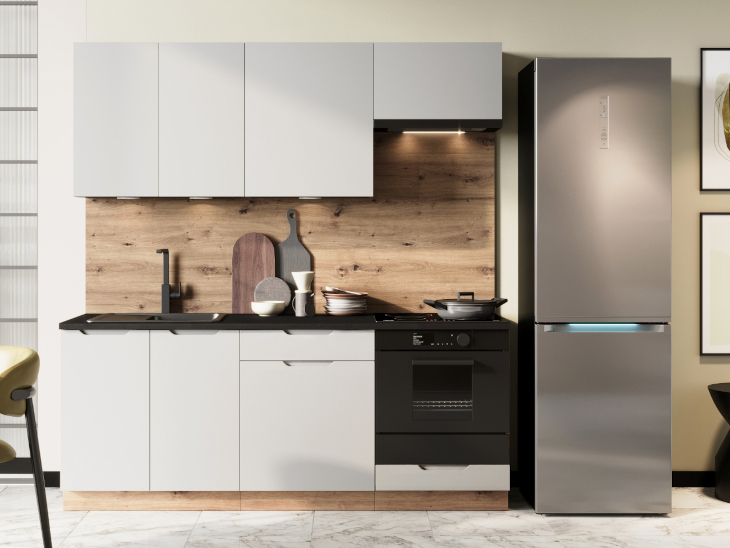 Cocina Ellen 1 roble artesanal gris