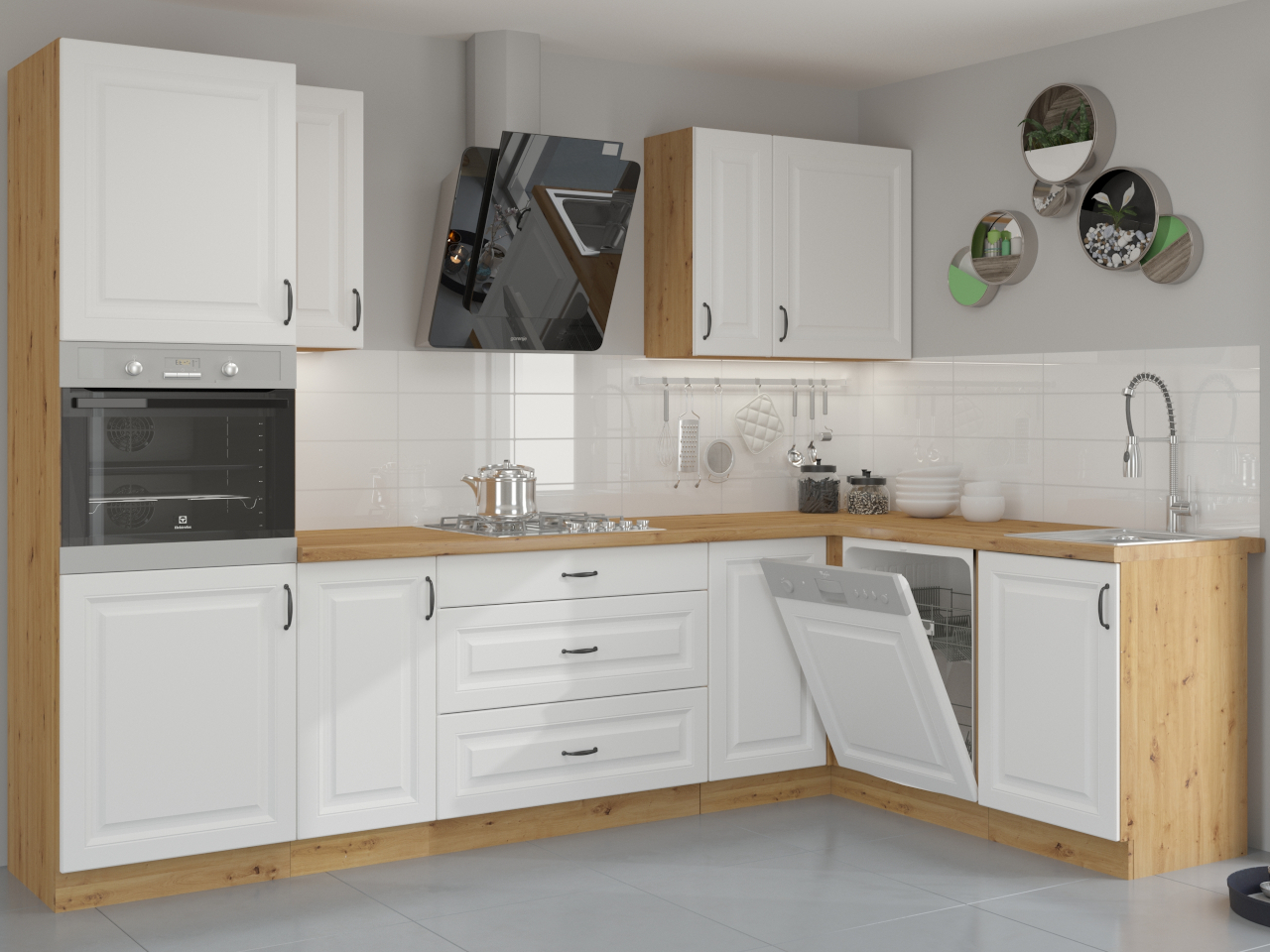 Cocina STILL 2 Artisan Roble/Blanco