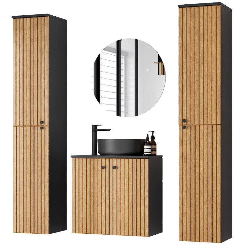 Baño largo de roble negro Asto