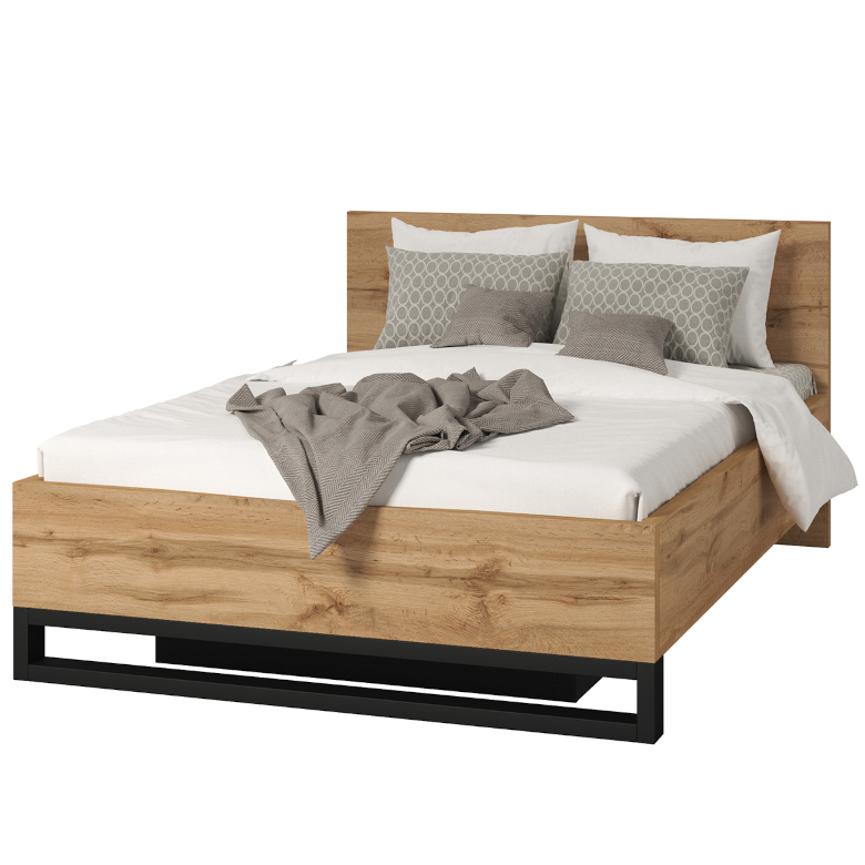 Cama 140 Helen HL50 Roble Wotan