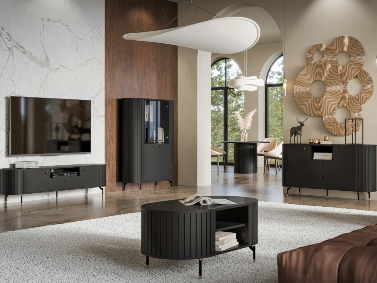Mueble de salón dante 1 negro