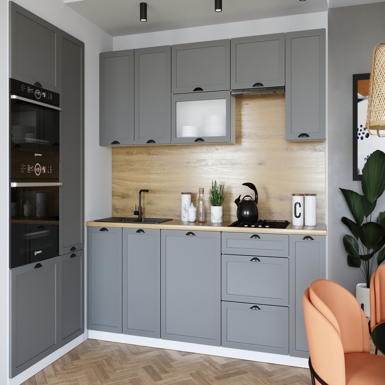 Mueble de cocina ADELE 1 gris