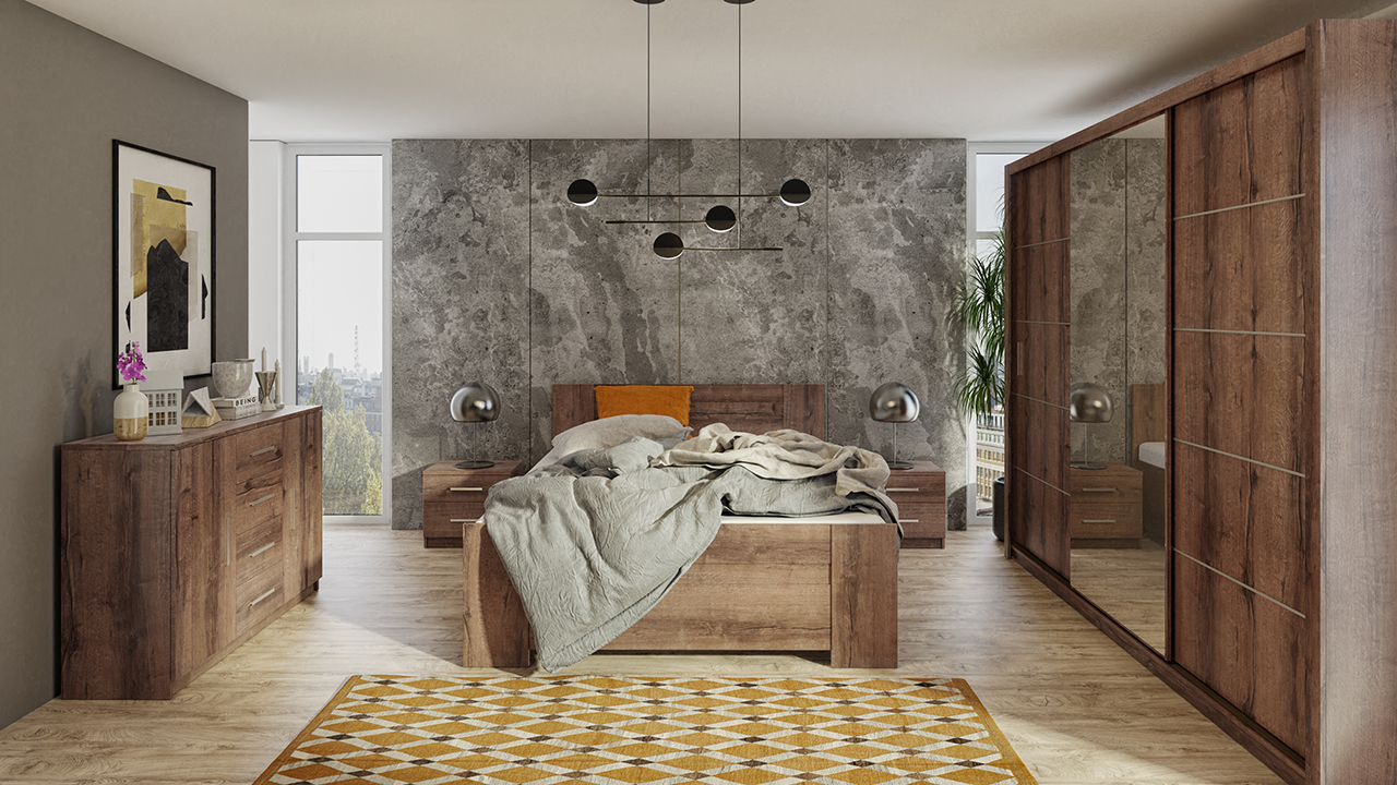 Muebles de dormitorio BONO 6 roble monastery