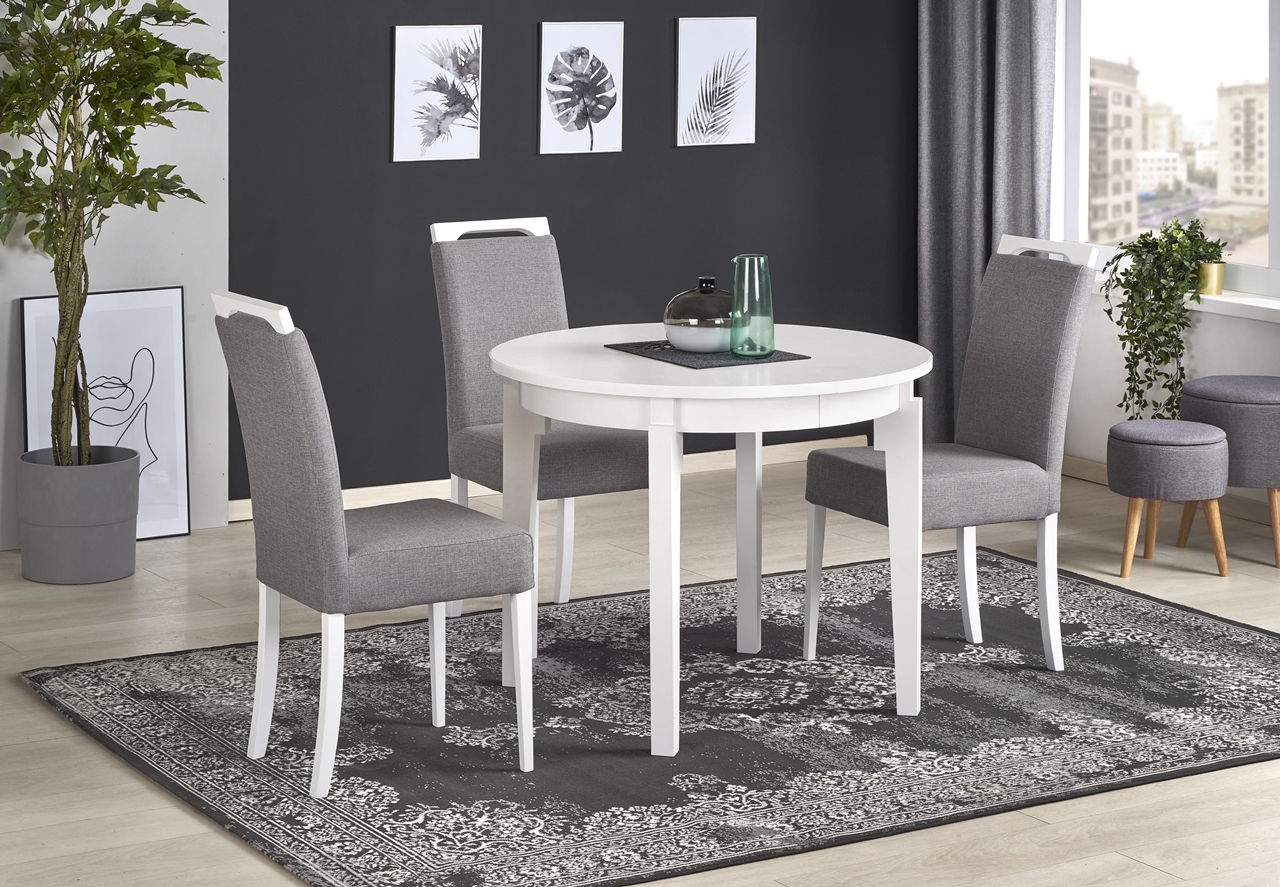 Mesa redonda blanca SORBUS