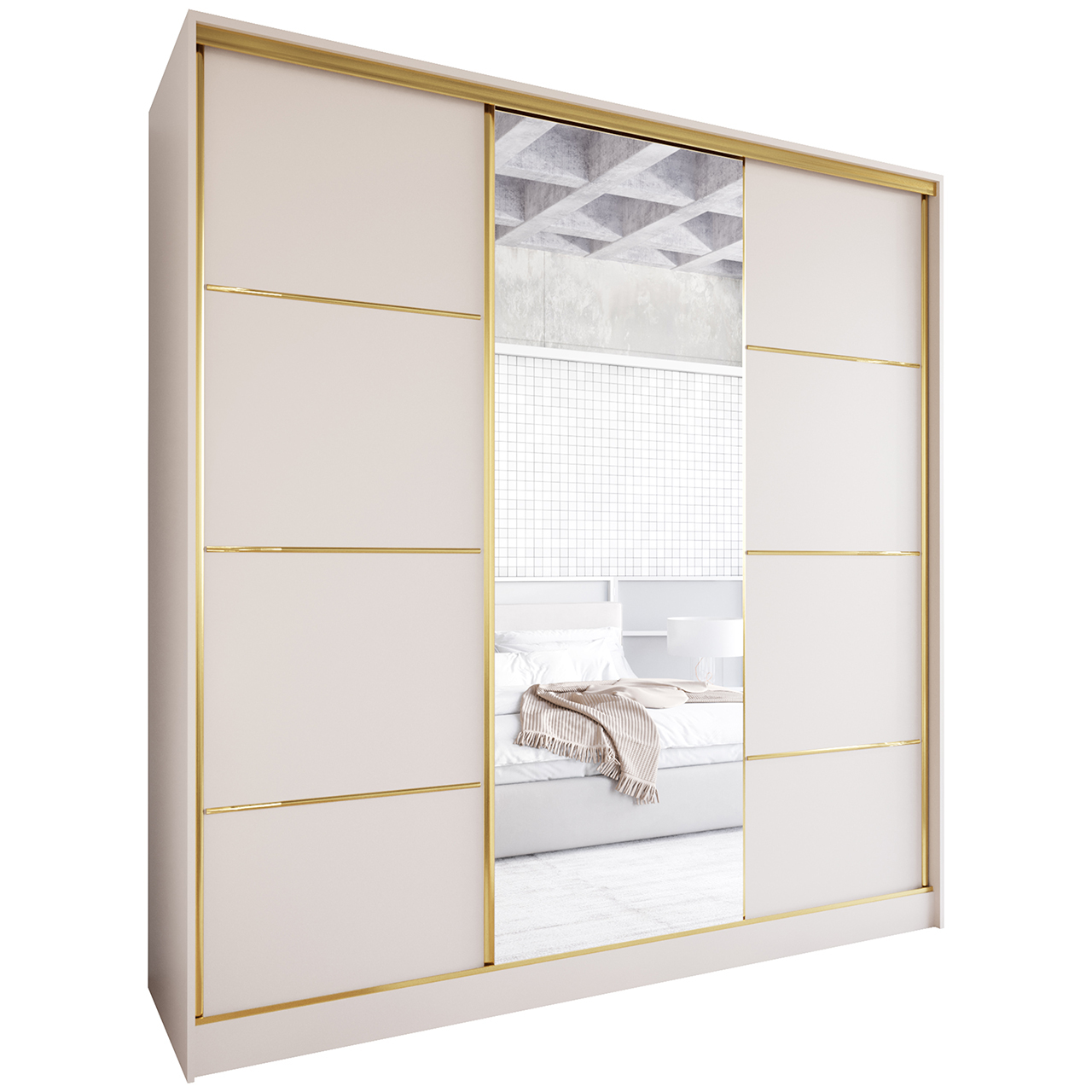 Armario Trivi 180 200 Cashmere Gold2