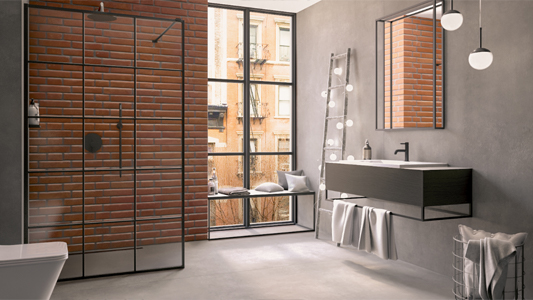 Cuarto de baño de estilo industrial 
