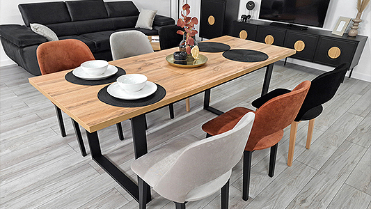 Elegimos una mesa de comedor.